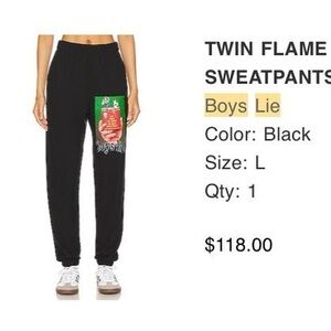Boys lie Twin flame thermal jogger “are you sure you want to play with fire?”